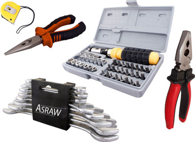 

Asraw Hand Tool Kit(13 Tools), Multicolor