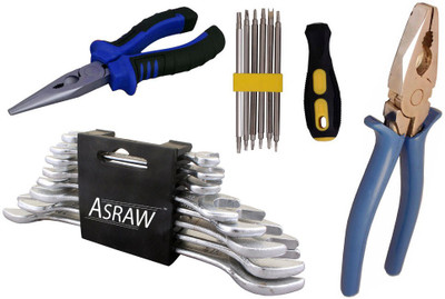 

Asraw Hand Tool Kit(12 Tools), Multicolor