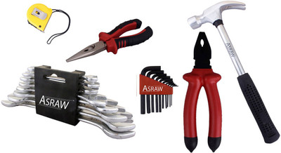 

Asraw Hand Tool Kit(14 Tools), Multicolor