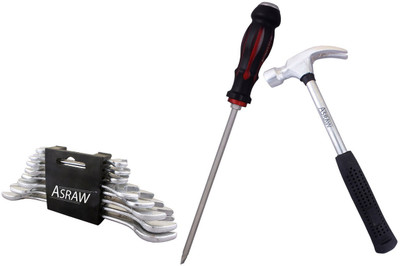 

Asraw Hand Tool Kit(11 Tools), Multicolor