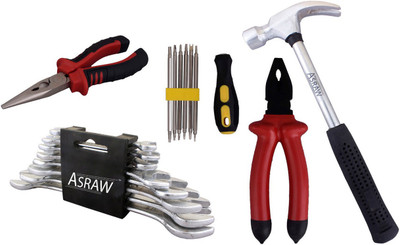 

Asraw Hand Tool Kit(13 Tools), Multicolor
