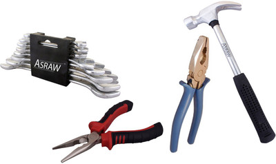

Asraw Hand Tool Kit(12 Tools), Multicolor