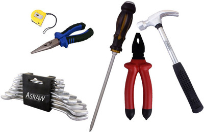 

Asraw Hand Tool Kit(14 Tools), Multicolor