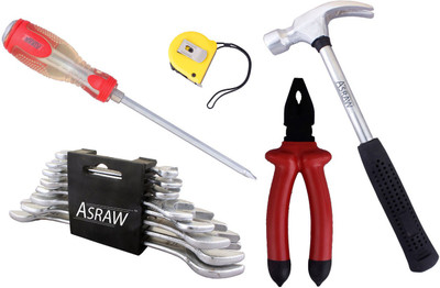 

Asraw Hand Tool Kit(13 Tools), Multicolor