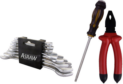 

Asraw Hand Tool Kit(11 Tools), Multicolor