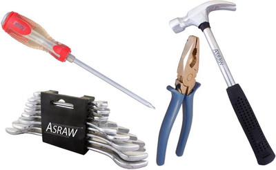 

Asraw Hand Tool Kit(12 Tools), Multicolor