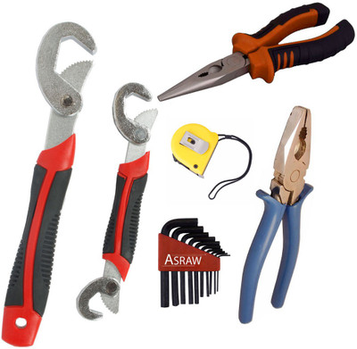 

Asraw Hand Tool Kit(6 Tools), Multicolor