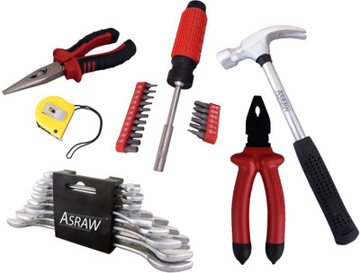 

Asraw Hand Tool Kit(14 Tools), Multicolor