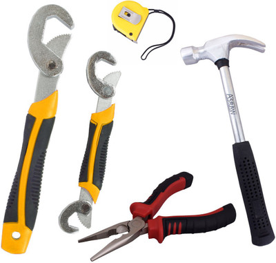 Asraw Hand Tool Kit(5 Tools), Multicolor