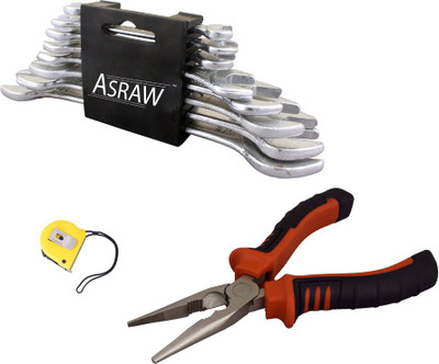 Asraw Hand Tool Kit(11 Tools), Multicolor