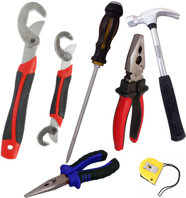 

Asraw Hand Tool Kit(7 Tools), Multicolor