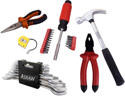 

Asraw Hand Tool Kit(14 Tools), Multicolor