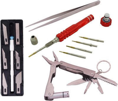 

Asraw Hand Tool Kit(4 Tools), Red