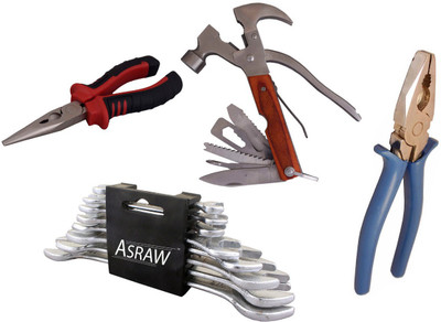 

Asraw Hand Tool Kit(12 Tools), Multicolor