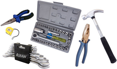 

Asraw Hand Tool Kit(14 Tools), Multicolor