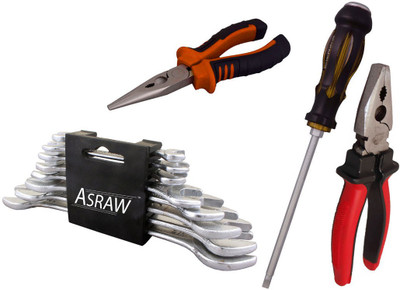 

Asraw Hand Tool Kit(12 Tools), Multicolor