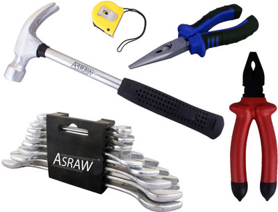 

Asraw Hand Tool Kit(13 Tools), Multicolor
