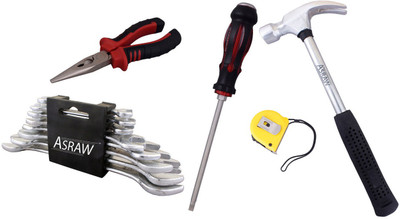 

Asraw Hand Tool Kit(13 Tools), Multicolor