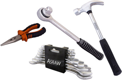 

Asraw Hand Tool Kit(12 Tools), Multicolor