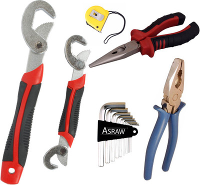 

Asraw Hand Tool Kit(6 Tools), Multicolor