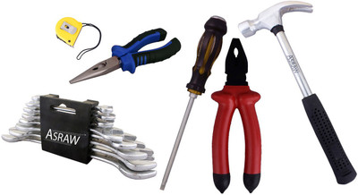 Asraw Hand Tool Kit(14 Tools), Multicolor
