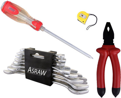 

Asraw Hand Tool Kit(12 Tools), Multicolor