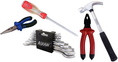 

Asraw Hand Tool Kit(13 Tools), Multicolor