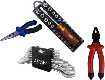 

Asraw Hand Tool Kit(12 Tools), Multicolor