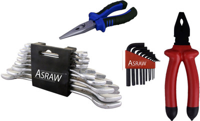 

Asraw Hand Tool Kit(12 Tools), Multicolor