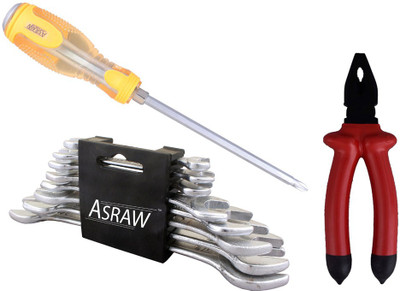 

Asraw Hand Tool Kit(11 Tools), Multicolor