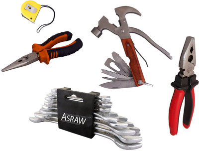 

Asraw Hand Tool Kit(13 Tools), Multicolor
