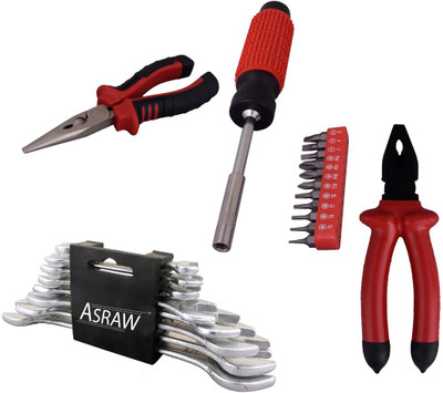 

Asraw Hand Tool Kit(12 Tools), Multicolor