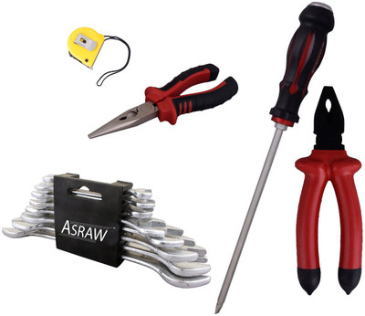 Asraw Hand Tool Kit(13 Tools), Multicolor