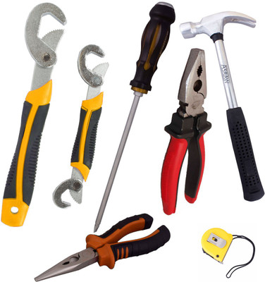 

Asraw Hand Tool Kit(7 Tools), Multicolor