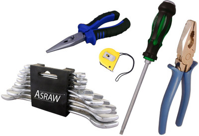 

Asraw Hand Tool Kit(13 Tools), Multicolor