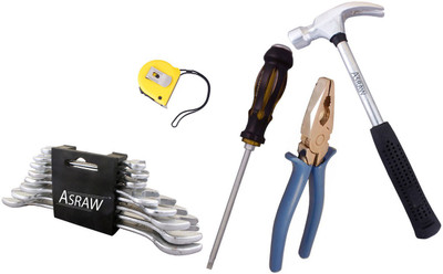 

Asraw Hand Tool Kit(13 Tools), Multicolor