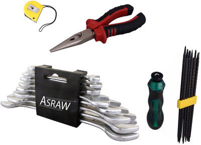 

Asraw Hand Tool Kit(12 Tools), Multicolor