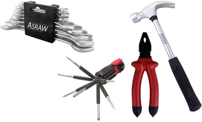 

Asraw Hand Tool Kit(12 Tools), Multicolor