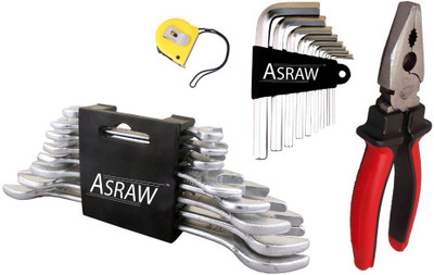 

Asraw Hand Tool Kit(12 Tools), Multicolor