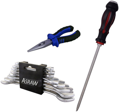 

Asraw Hand Tool Kit(11 Tools), Multicolor