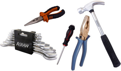 

Asraw Hand Tool Kit(13 Tools), Multicolor