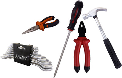 Asraw Hand Tool Kit(13 Tools), Multicolor