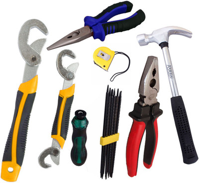 

Asraw Hand Tool Kit(7 Tools), Multicolor