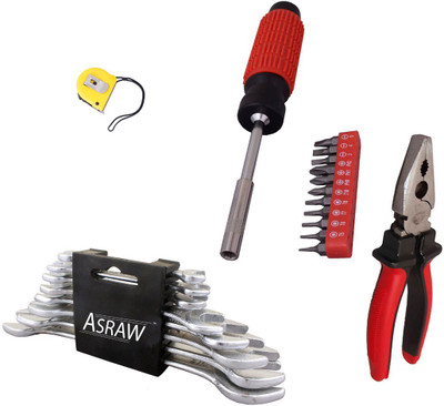 

Asraw Hand Tool Kit(12 Tools), Multicolor