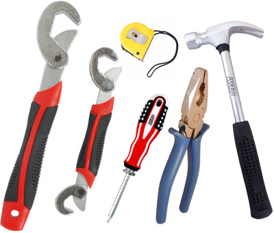 

Asraw Hand Tool Kit(6 Tools), Multicolor