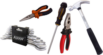 

Asraw Hand Tool Kit(13 Tools), Multicolor