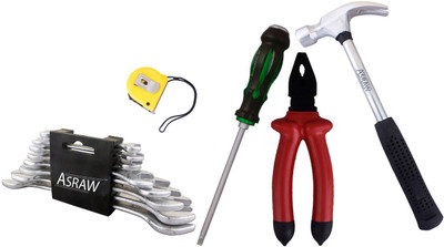 

Asraw Hand Tool Kit(13 Tools), Multicolor