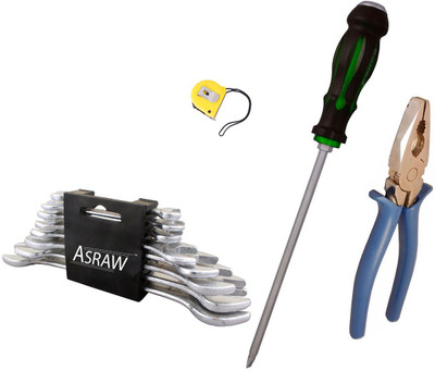

Asraw Hand Tool Kit(12 Tools), Multicolor