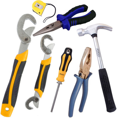 

Asraw Hand Tool Kit(7 Tools), Multicolor