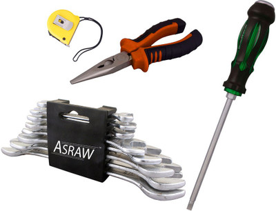 

Asraw Hand Tool Kit(12 Tools), Multicolor